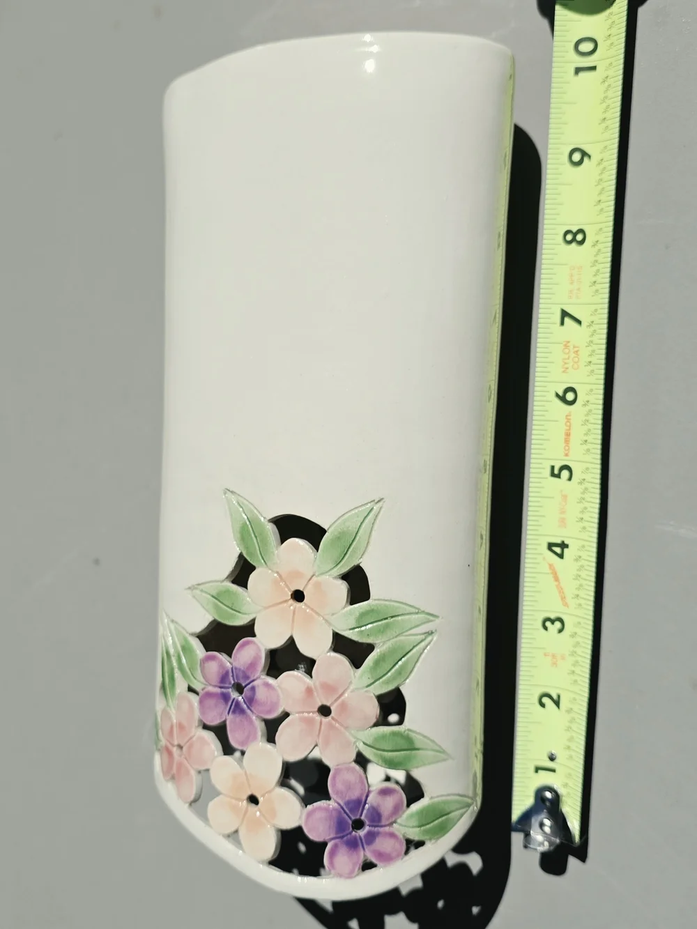 David Nelson Pierced Pottery Vase 10.25